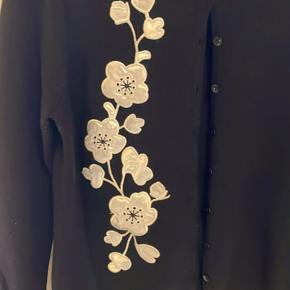 Apostrophe Button Sweater with beautiful Embellishment - Picture 3 of 4